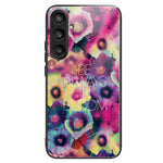 For Samsung Galaxy S23 FE Phone Case with Tempered Glass Back Shell Pattern Design
