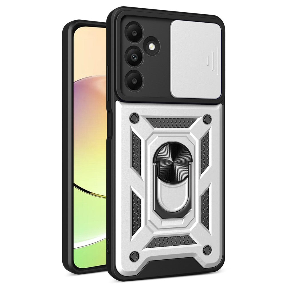 Til Samsung Galaxy A15 4G / A15 5G Cover Skydelågsbeskyttelse Anti-fald PC+TPU Beskyttende Skal