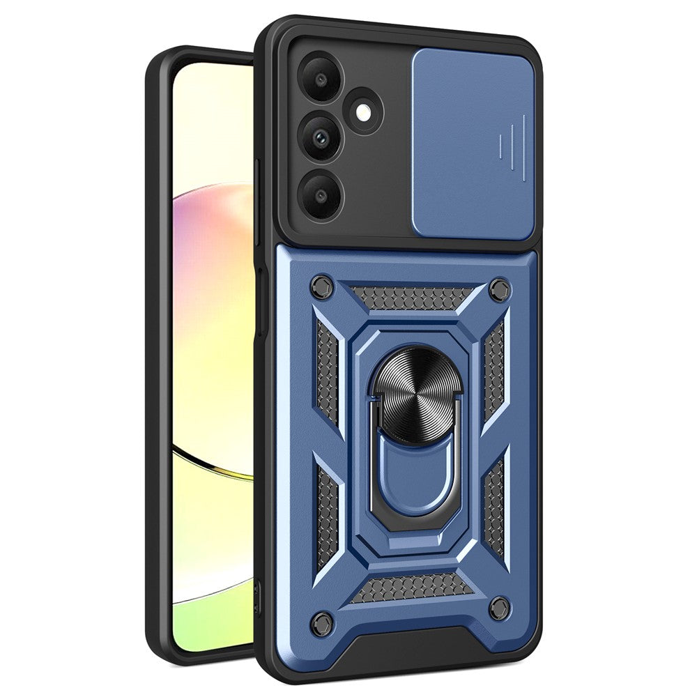 Til Samsung Galaxy A15 4G / A15 5G Cover Skydelågsbeskyttelse Anti-fald PC+TPU Beskyttende Skal