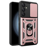 For Samsung Galaxy A55 5G Cell Phone Case Anti-dust Kickstand Cover with Slide Lens Protection