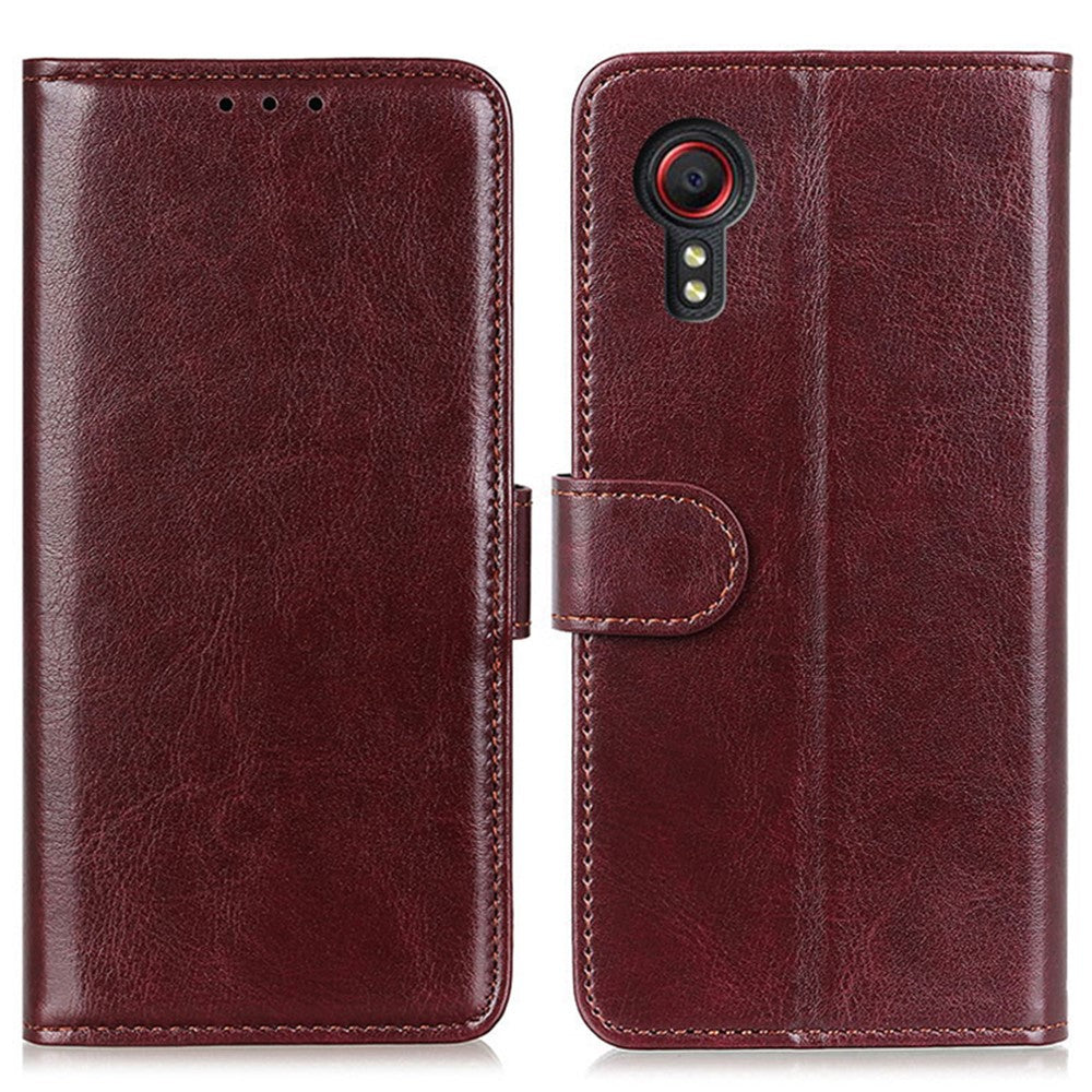 PU Leather Cover for Samsung Galaxy Xcover7 Crazy Horse Texture Cell Phone Cases