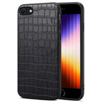 Til iPhone 7 / 8 / SE (2020) / SE (2022) Cover Krokodillemønstret PU-læder+PC+TPU Telefoncover