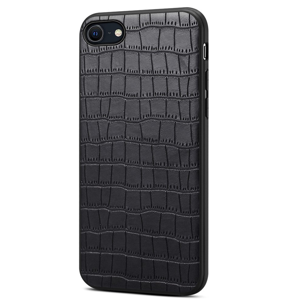 Til iPhone 7 / 8 / SE (2020) / SE (2022) Cover Krokodillemønstret PU-læder+PC+TPU Telefoncover