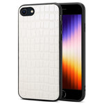 Til iPhone 7 / 8 / SE (2020) / SE (2022) Cover Krokodillemønstret PU-læder+PC+TPU Telefoncover