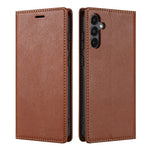BKS-001 For Samsung Galaxy A55 5G Case Magnetic Shock Absorbing Leather Phone Cover