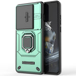 For OnePlus 12 5G Cell Phone Case Anti-drop Kickstand Back Cover with Slide Camera Lid