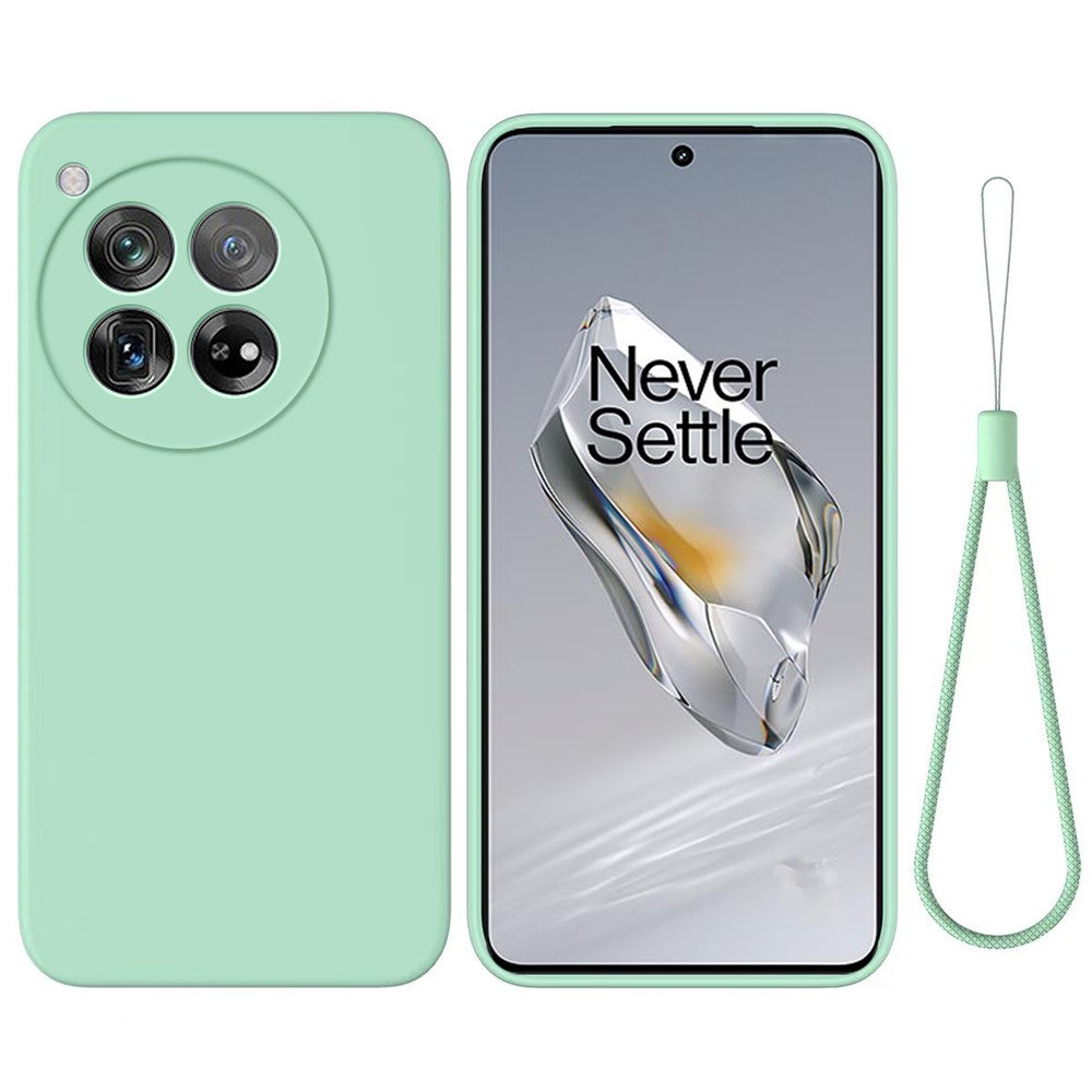 For OnePlus 12 5G Liquid Silicone Phone Case with Soft Anti-Scratch Lining