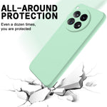 For OnePlus 12 5G Liquid Silicone Phone Case with Soft Anti-Scratch Lining