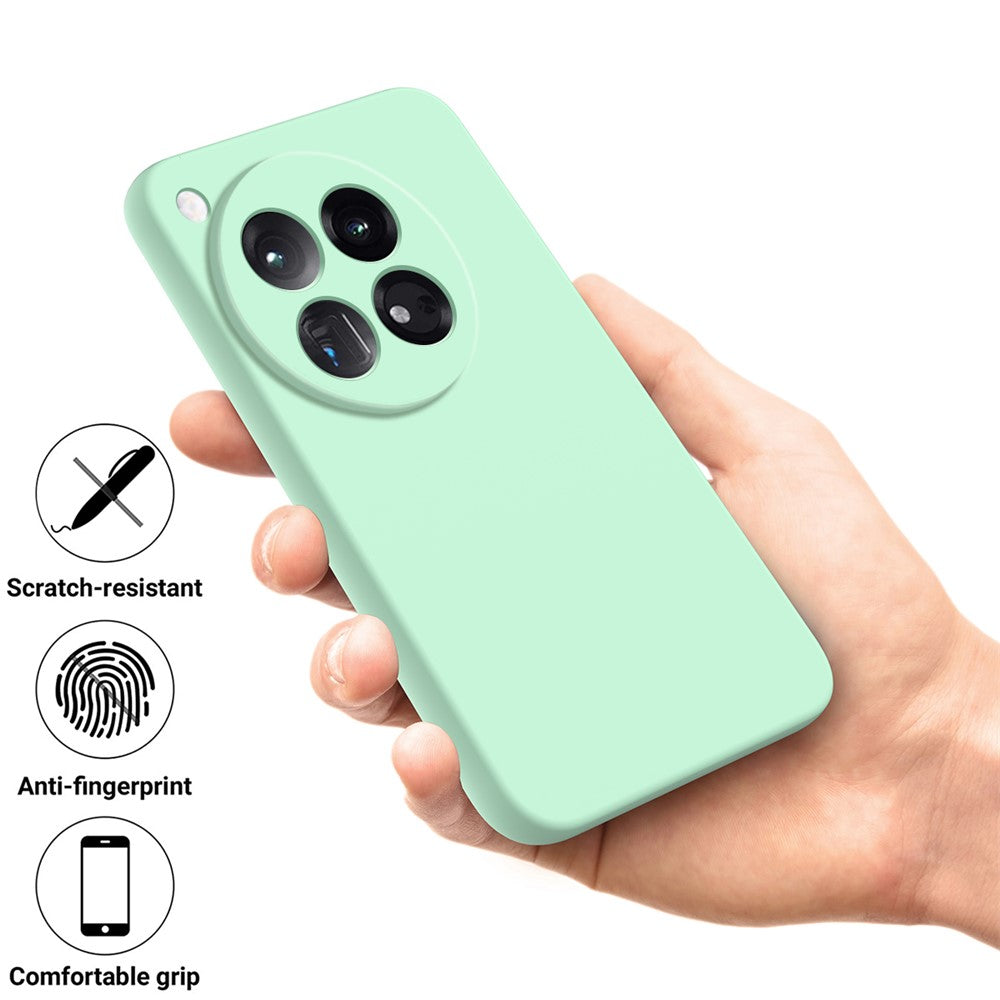 For OnePlus 12 5G Liquid Silicone Phone Case with Soft Anti-Scratch Lining