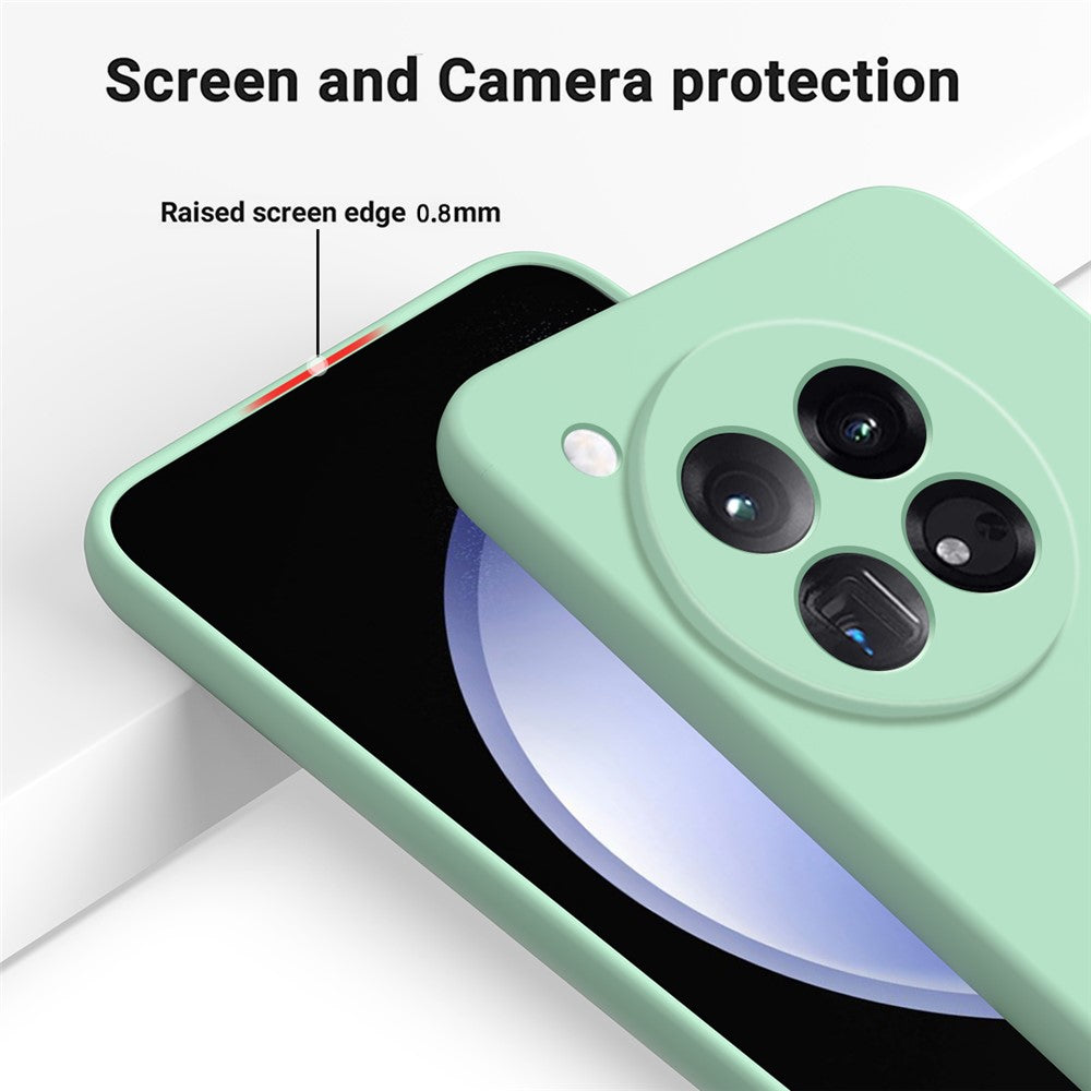 For OnePlus 12 5G Liquid Silicone Phone Case with Soft Anti-Scratch Lining