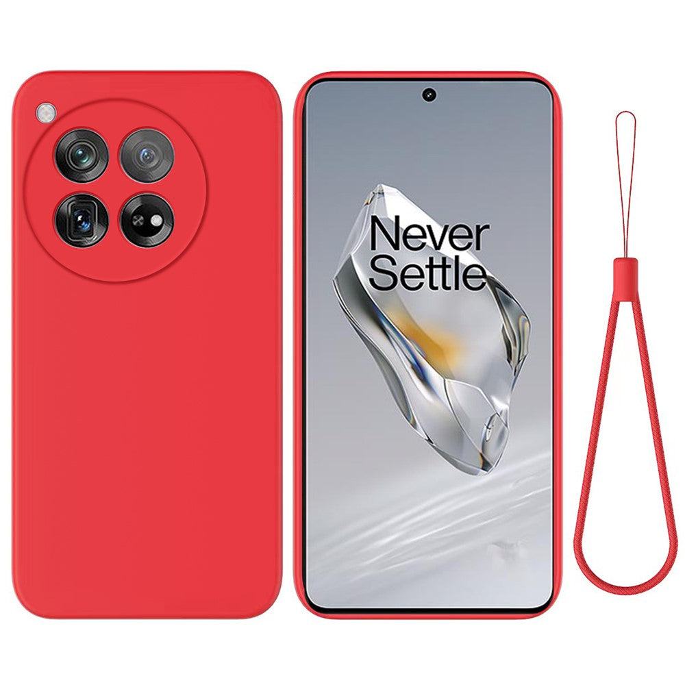 For OnePlus 12 5G Liquid Silicone Phone Case with Soft Anti-Scratch Lining