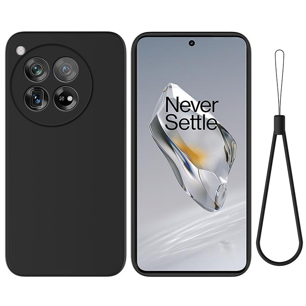 For OnePlus 12 5G Liquid Silicone Phone Case with Soft Anti-Scratch Lining