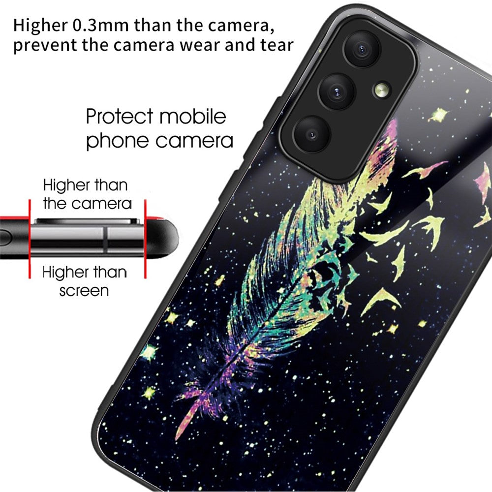 For Samsung Galaxy A35 5G Tempered Glass Case Phone Cover Drop Protection