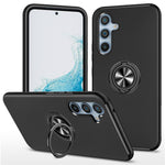 For Samsung Galaxy S24+ Phone Case Slim-Fit PC+TPU Cover with Ring Kickstand