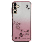 KADEM For Samsung Galaxy A25 5G (Global) (161.0 x 76.5 x 8.3mm) Gradient Mobile Phone Cover Flower Decor TPU Case