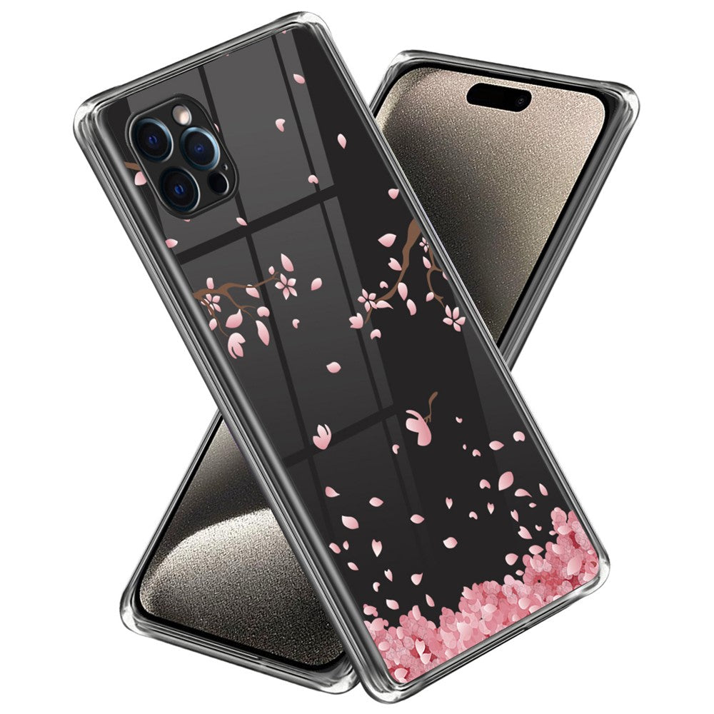 For iPhone 15 Pro Soft TPU Phone Case Pattern Printing Phone Cover