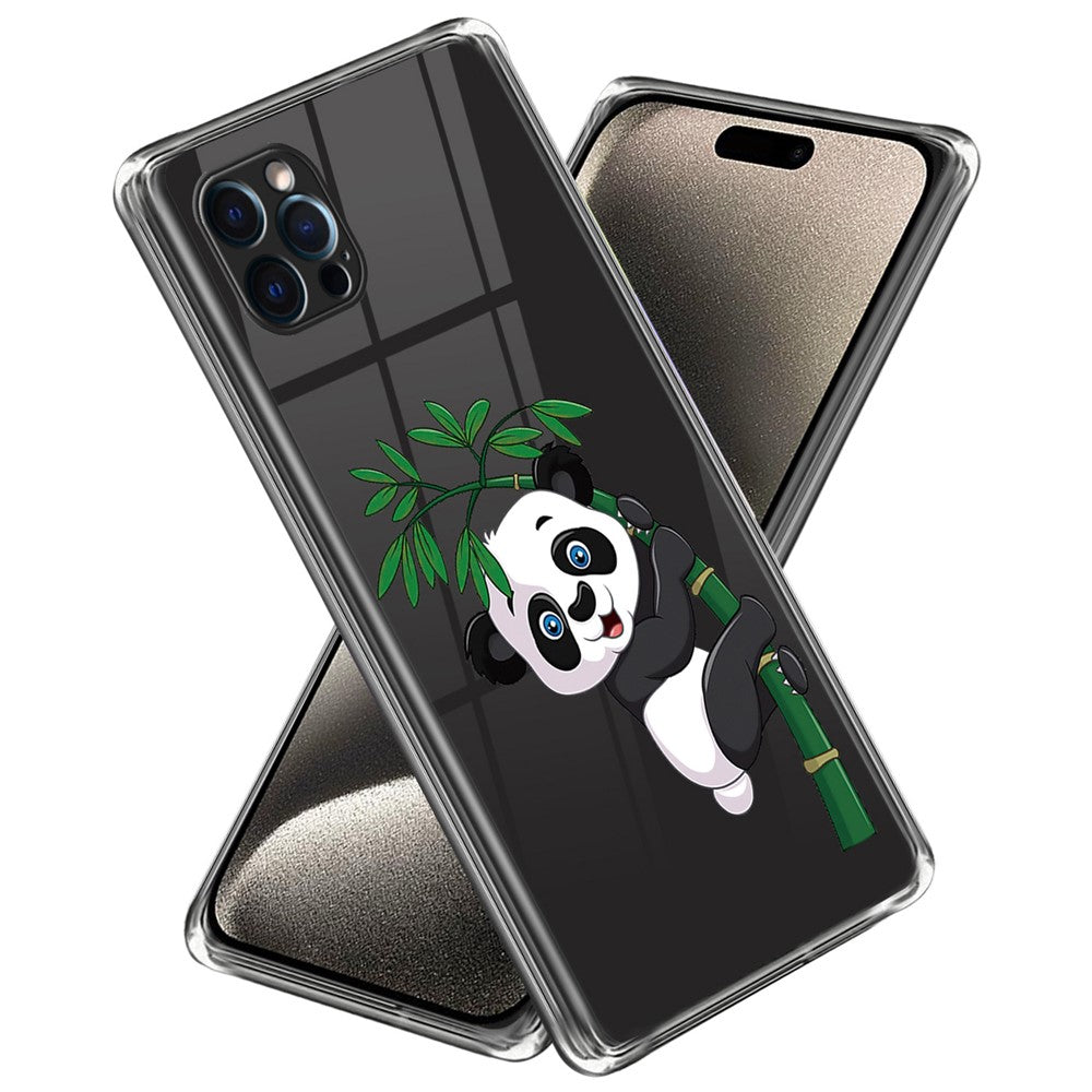 For iPhone 15 Pro Soft TPU Phone Case Pattern Printing Phone Cover