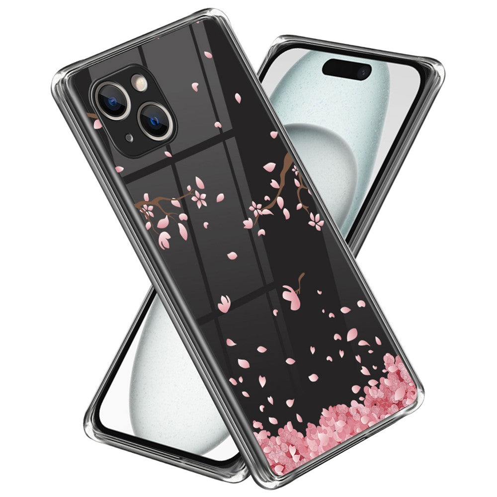 Telefoncover til iPhone 15 Mønstertryk Blødt TPU Telefoncover
