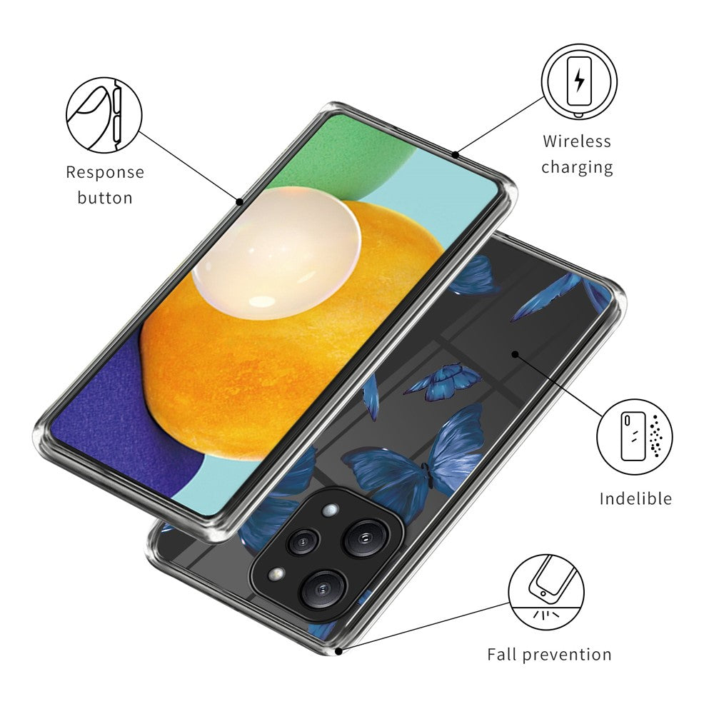 For Xiaomi Redmi 12 5G (Global) / Poco M6 Pro 5G TPU Case Phone Cover with Pattern Printing