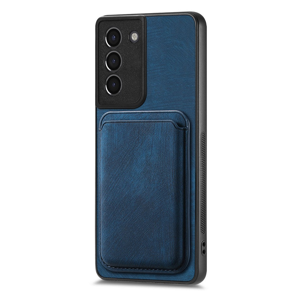 For Samsung Galaxy S21+ 5G Magnetic Case Leather Back Cover with Detachable Card Holder