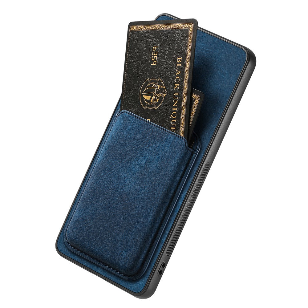 For Samsung Galaxy S21+ 5G Magnetic Case Leather Back Cover with Detachable Card Holder