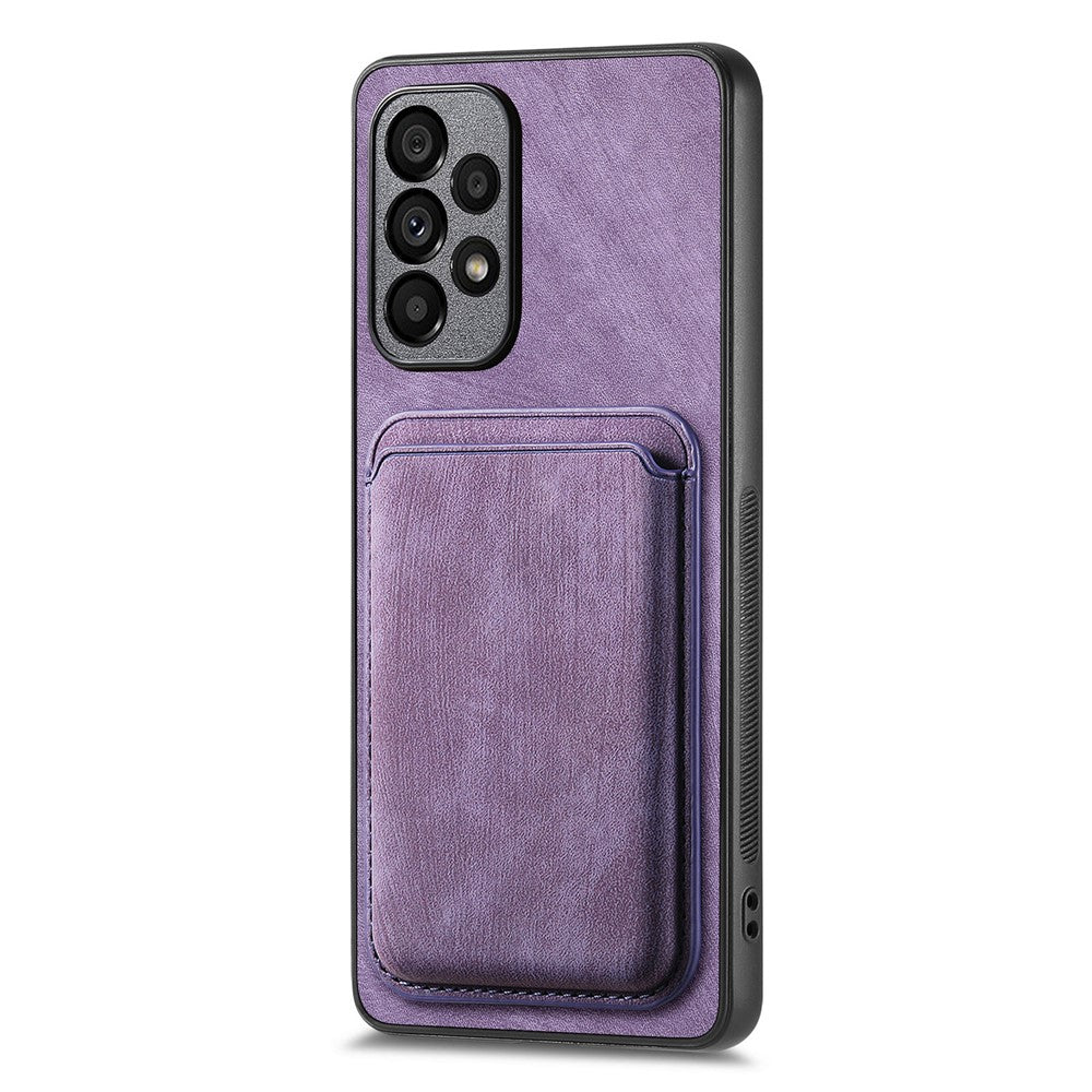 Til Samsung Galaxy A13 4G Magnetisk Cover Læder Bagcover med Aftagelig Kortholder