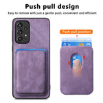 Til Samsung Galaxy A13 4G Magnetisk Cover Læder Bagcover med Aftagelig Kortholder