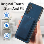 For Samsung Galaxy A15 4G / 5G Magnetic Case Leather Back Cover with Detachable Card Holder