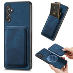For Samsung Galaxy A15 4G / 5G Magnetic Case Leather Back Cover with Detachable Card Holder