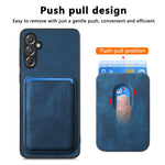 For Samsung Galaxy A15 4G / 5G Magnetic Case Leather Back Cover with Detachable Card Holder