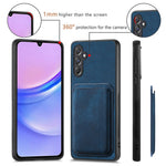 For Samsung Galaxy A15 4G / 5G Magnetic Case Leather Back Cover with Detachable Card Holder
