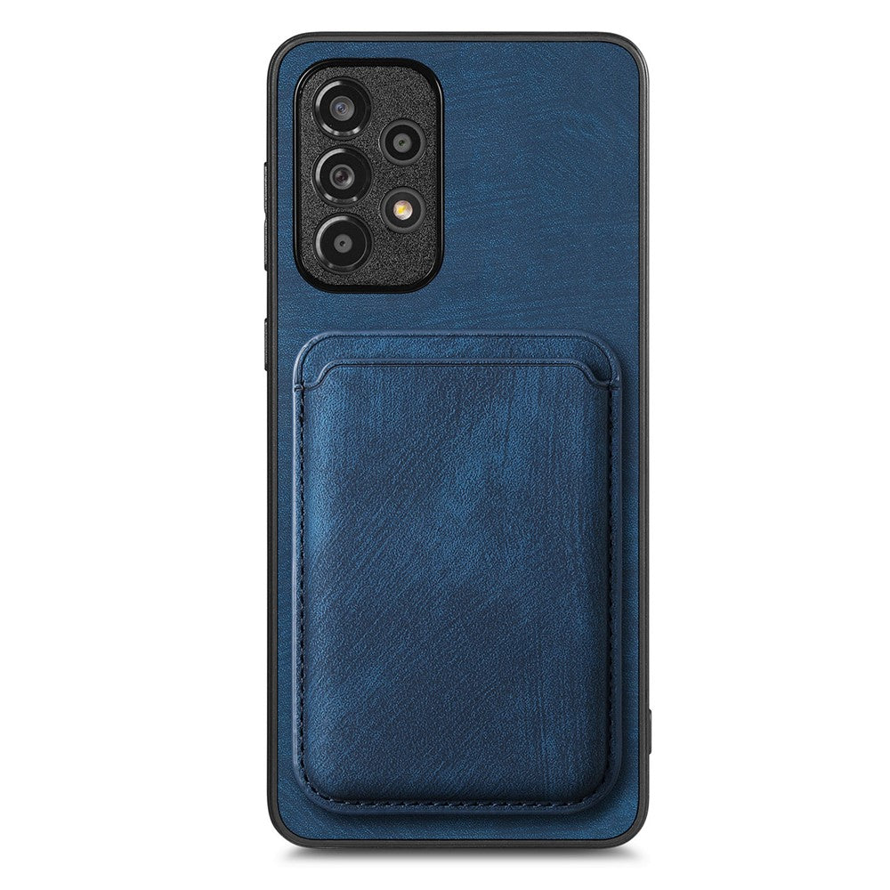 Til Samsung Galaxy A53 5G magnetisk cover i læder med aftagelig kortholder