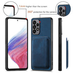 Til Samsung Galaxy A53 5G magnetisk cover i læder med aftagelig kortholder