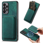 Til Samsung Galaxy A53 5G magnetisk cover i læder med aftagelig kortholder