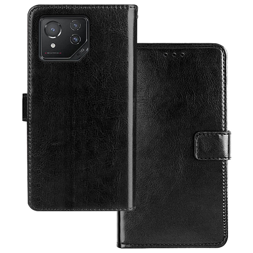 IDEWEI Til Asus ROG Phone 8 5G / Phone 8 Pro 5G Pung Etui Læder Crazy Horse Tekstur Telefonbeskytter
