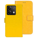 IDEWEI For Xiaomi Redmi Note 13 5G Wallet Case Leather Crazy Horse Texture Phone Cover