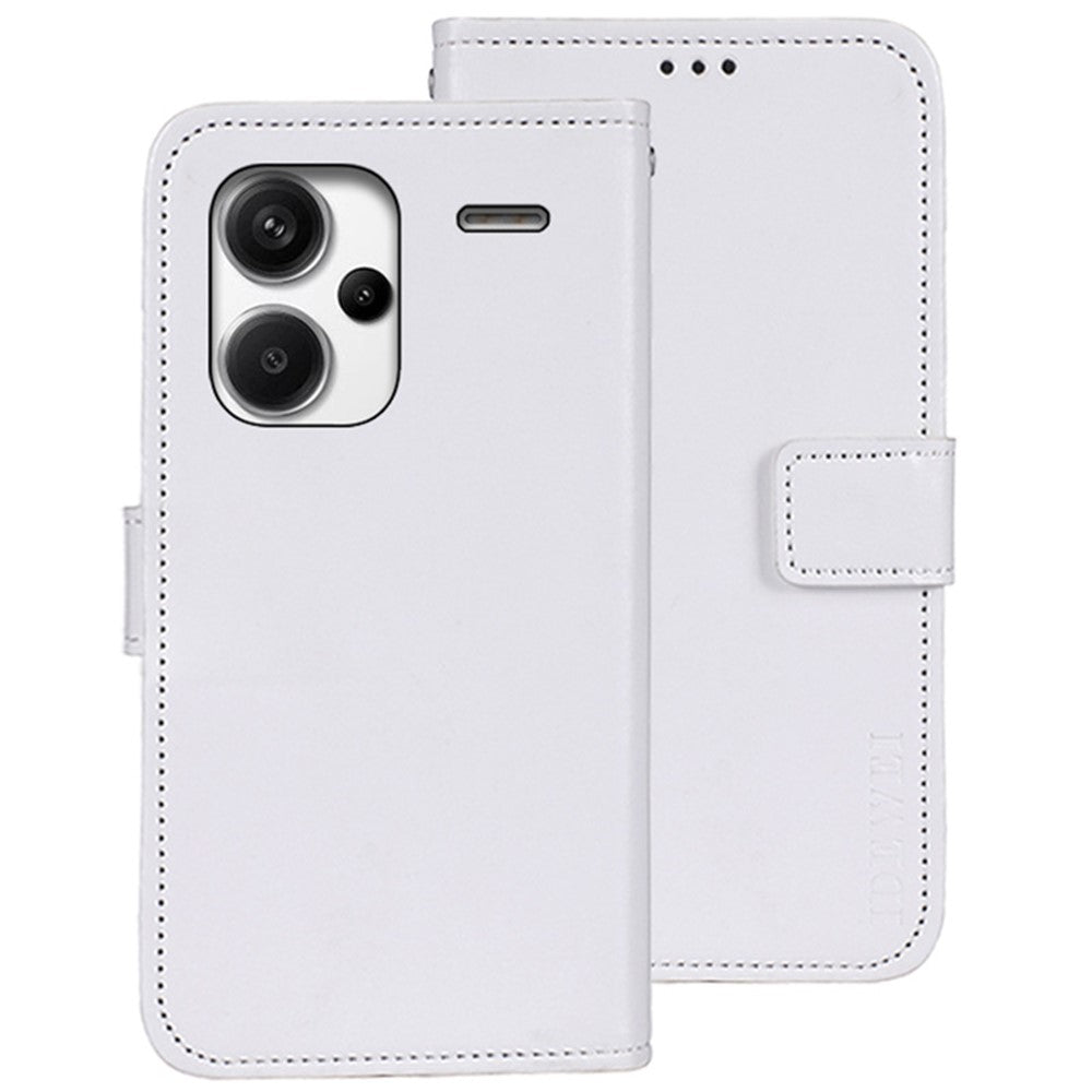 IDEWEI För Xiaomi Redmi Note 13 Pro+ 5G Skal Crazy Horse Korthållare mobilskydd