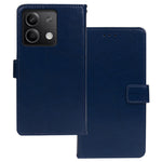 IDEWEI För Xiaomi Redmi Note 13 5G Skal Crazy Horse Texture Photo Slot mobilskyddsskal