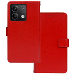 IDEWEI För Xiaomi Redmi Note 13 5G Skal Crazy Horse Texture Photo Slot mobilskyddsskal