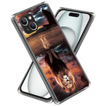 For iPhone 15 Soft TPU Case Mobile Phone Cover IMD Pattern Printing
