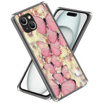 For iPhone 15 Soft TPU Case Mobile Phone Cover IMD Pattern Printing