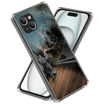For iPhone 15 Soft TPU Case Mobile Phone Cover IMD Pattern Printing