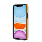 Til iPhone 11 Pro Max cover med bølgemønster, armbånds-kickstand, PU+TPU telefoncover