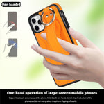 Til iPhone 11 Pro Max cover med bølgemønster, armbånds-kickstand, PU+TPU telefoncover