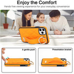 Til iPhone 11 Pro Max cover med bølgemønster, armbånds-kickstand, PU+TPU telefoncover