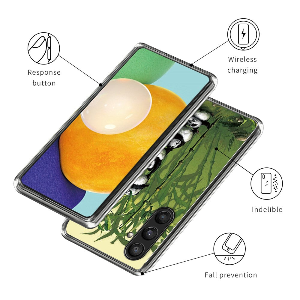 For Samsung Galaxy S23 FE Phone Case Protective Cover IMD Pattern Printing