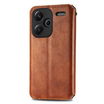 For Xiaomi Redmi Note 13 Pro+ 5G PU Leather Case Rhombus Imprint Wallet Stand Phone Cover