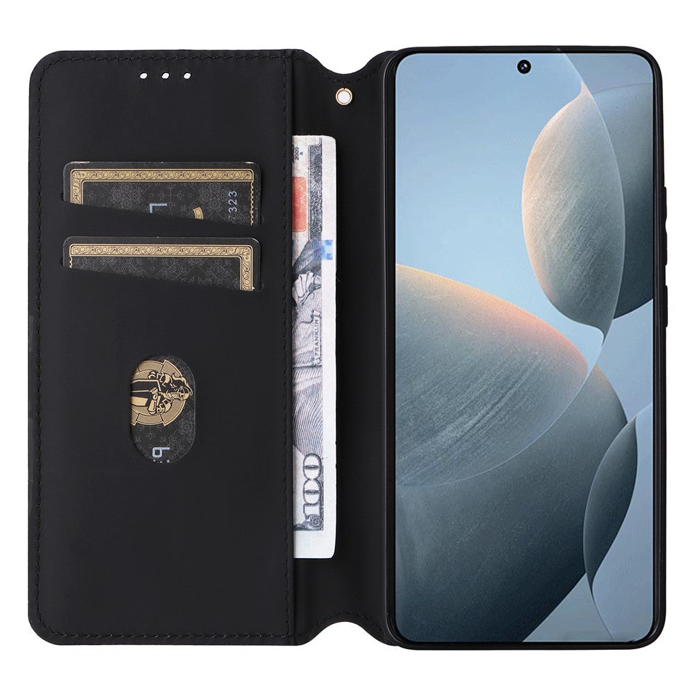 Xiaomi Redmi K70E 5G / Poco X6 Pro 5G-skal med rombmönster i läder