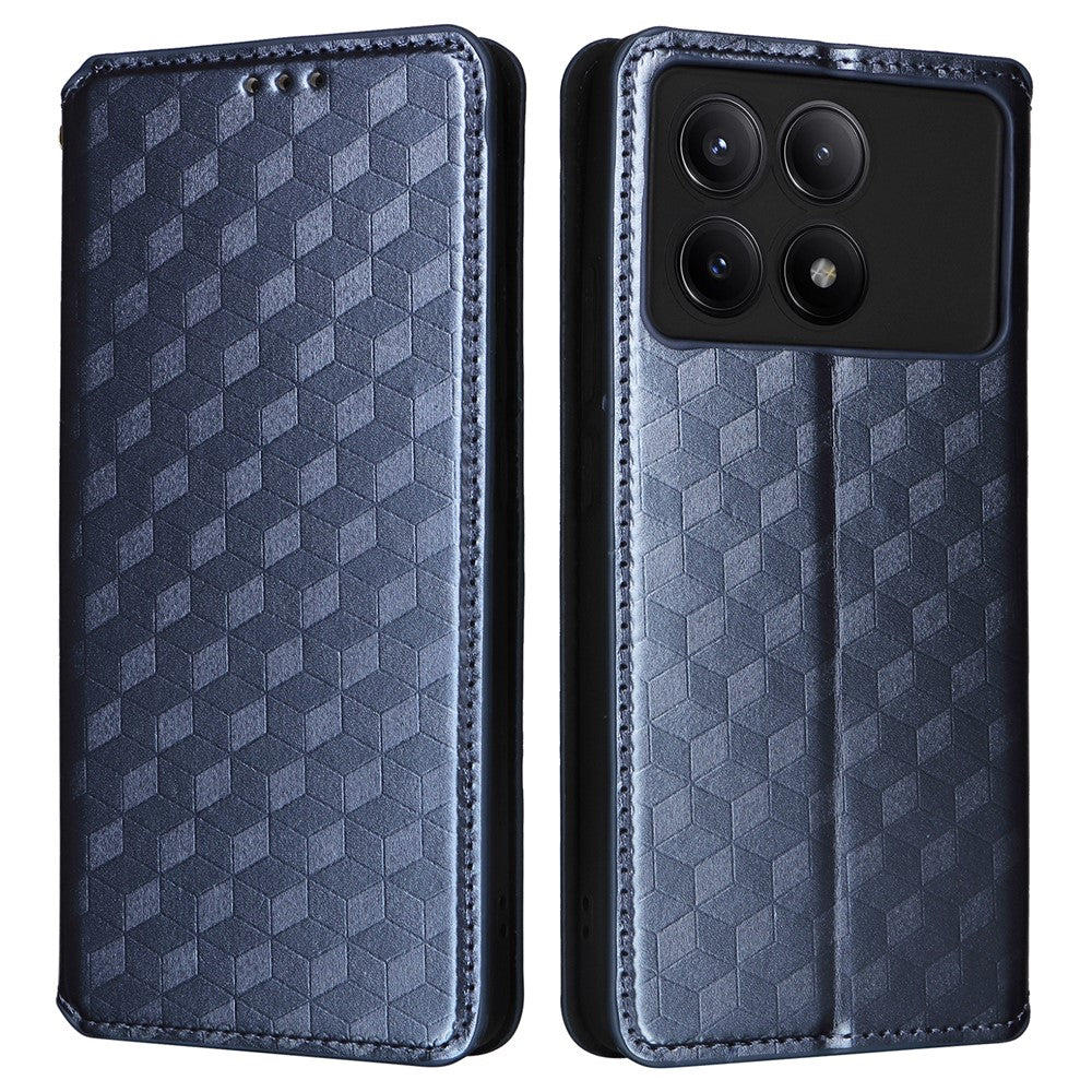Xiaomi Redmi K70E 5G / Poco X6 Pro 5G-skal med rombmönster i läder
