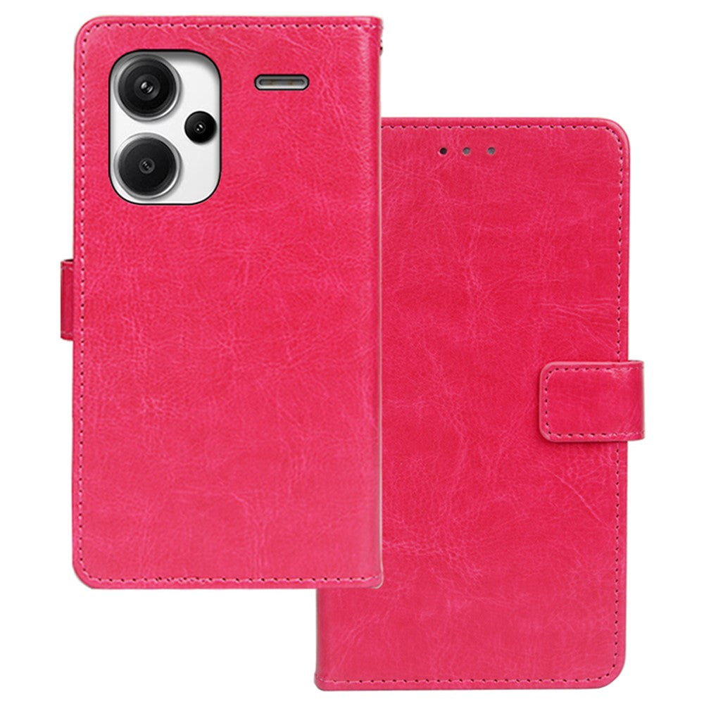IDEWEI For Xiaomi Redmi Note 13 Pro+ 5G Case TPU+PU Leather Stand Phone Protector